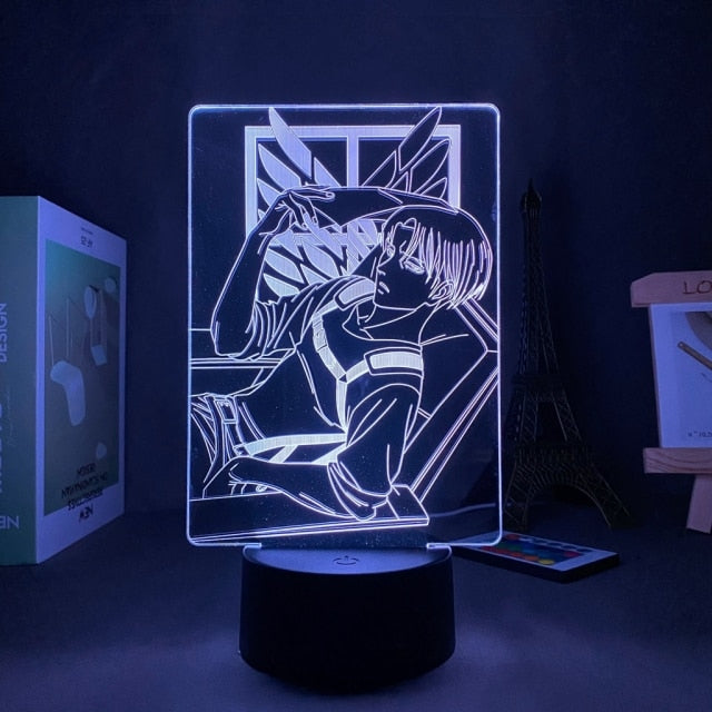 Anime Light Attack on Titan 4 Eren Yeager Home Decor USB Light Decoration Bedroom Motion Sensor Light led lamp Led Light Fixture