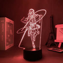 Anime Light Attack on Titan 4 Eren Yeager Home Decor USB Light Decoration Bedroom Motion Sensor Light led lamp Led Light Fixture