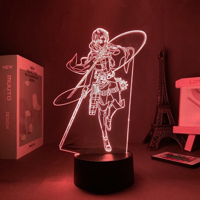 Anime Light Attack on Titan 4 Eren Yeager Home Decor USB Light Decoration Bedroom Motion Sensor Light led lamp Led Light Fixture