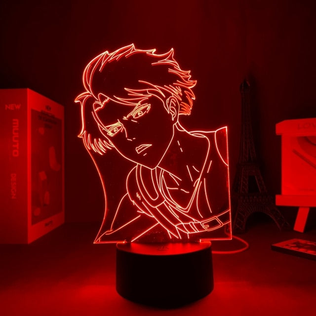Anime Light Attack on Titan 4 Eren Yeager Home Decor USB Light Decoration Bedroom Motion Sensor Light led lamp Led Light Fixture