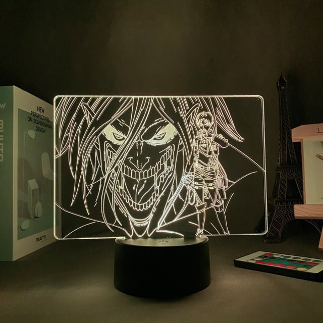 Anime Light Attack on Titan 4 Eren Yeager Home Decor USB Light Decoration Bedroom Motion Sensor Light led lamp Led Light Fixture