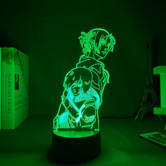 Anime Light Attack on Titan 4 Eren Yeager Home Decor USB Light Decoration Bedroom Motion Sensor Light led lamp Led Light Fixture