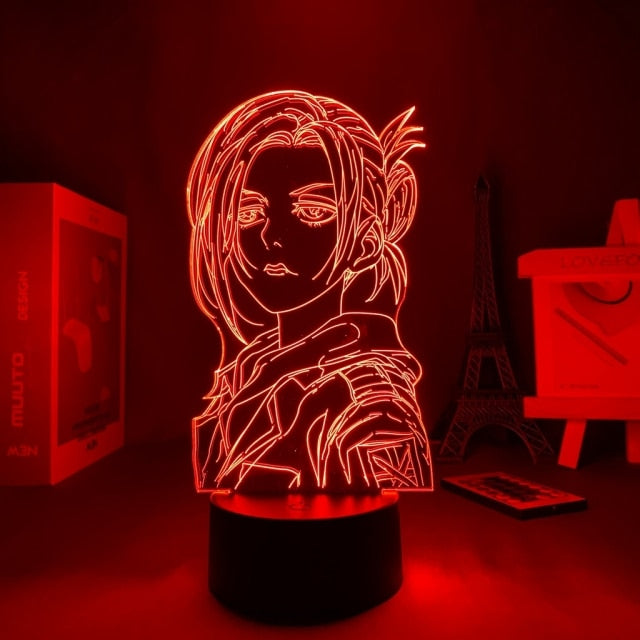 Anime Light Attack on Titan 4 Eren Yeager Home Decor USB Light Decoration Bedroom Motion Sensor Light led lamp Led Light Fixture