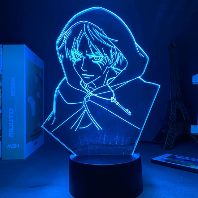 Anime Light Attack on Titan 4 Eren Yeager Home Decor USB Light Decoration Bedroom Motion Sensor Light led lamp Led Light Fixture