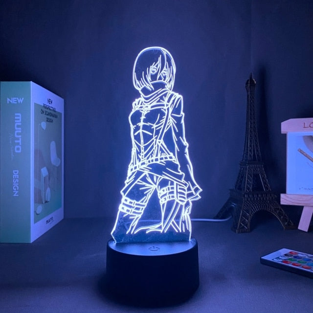 Anime Light Attack on Titan 4 Eren Yeager Home Decor USB Light Decoration Bedroom Motion Sensor Light led lamp Led Light Fixture
