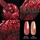 UR SUGAR Reflective Glitter Gel Nail Polish Shiny Nail Gel Semi Permanent Nail Art Varnishes For  Need Base Top Coat