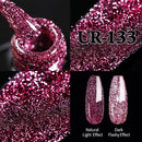 UR SUGAR Reflective Glitter Gel Nail Polish Shiny Nail Gel Semi Permanent Nail Art Varnishes For  Need Base Top Coat