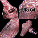 UR SUGAR Reflective Glitter Gel Nail Polish Shiny Nail Gel Semi Permanent Nail Art Varnishes For  Need Base Top Coat