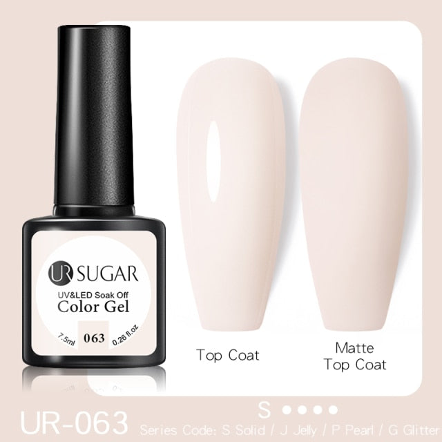 UR SUGAR Reflective Glitter Gel Nail Polish Shiny Nail Gel Semi Permanent Nail Art Varnishes For  Need Base Top Coat