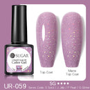 UR SUGAR Reflective Glitter Gel Nail Polish Shiny Nail Gel Semi Permanent Nail Art Varnishes For  Need Base Top Coat