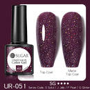 UR SUGAR Reflective Glitter Gel Nail Polish Shiny Nail Gel Semi Permanent Nail Art Varnishes For  Need Base Top Coat