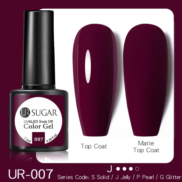 UR SUGAR Reflective Glitter Gel Nail Polish Shiny Nail Gel Semi Permanent Nail Art Varnishes For  Need Base Top Coat