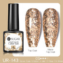 UR SUGAR Reflective Glitter Gel Nail Polish Shiny Nail Gel Semi Permanent Nail Art Varnishes For  Need Base Top Coat