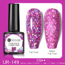UR SUGAR Reflective Glitter Gel Nail Polish Shiny Nail Gel Semi Permanent Nail Art Varnishes For  Need Base Top Coat