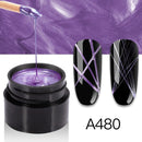 ROSALIND Spider Line Nail Polish Gel Spider UV Paint Gel Hybrid Varnishes Luminous Web Stickers Soak Off Top Coat For Manicure