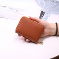 Women/men Business Card Holder Wallet Case Red/black/gray/yellow/blue/purple Credit Card Holder Case 26 Bits Zipper Card Wallet