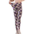 CHSDCSI Hot 2021 Print Flower Leggings Leggins Houndstooth Legins Plaid Thin Pant Fashion Stripe Women Aptitud Trousers