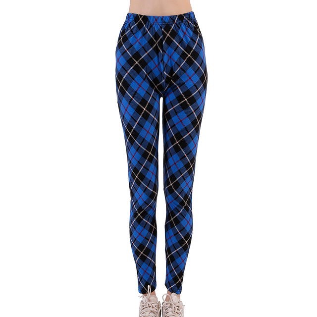 CHSDCSI Hot 2021 Print Flower Leggings Leggins Houndstooth Legins Plaid Thin Pant Fashion Stripe Women Aptitud Trousers