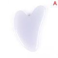 1pc Heart Shape SPA Massage Beeswax Gua sha Scraping Massage Scraper Face Massager Acupuncture Guasha Board Massager for face