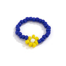 New Cute Transparent Resin Acrylic Handmade Beaded Rhinestone Colourful Geometric Square Round Rings for Women Y2k Jewelry Party