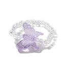 New Cute Transparent Resin Acrylic Handmade Beaded Rhinestone Colourful Geometric Square Round Rings for Women Y2k Jewelry Party