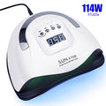 114/90/72/36W UV LED Nail Lamp For Manicure with 57pcs Lamp Bead LCD Display Auto Sensor Nail Dryer For Curing All Gel Nail Tool