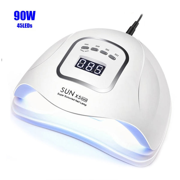 114/90/72/36W UV LED Nail Lamp For Manicure with 57pcs Lamp Bead LCD Display Auto Sensor Nail Dryer For Curing All Gel Nail Tool