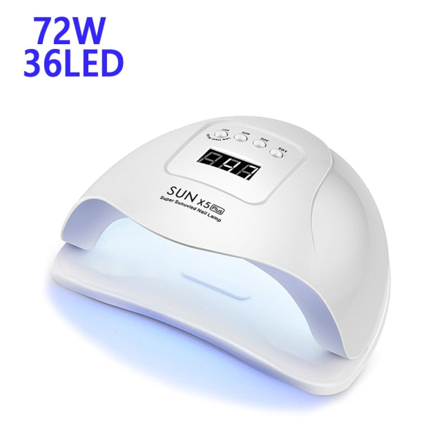 114/90/72/36W UV LED Nail Lamp For Manicure with 57pcs Lamp Bead LCD Display Auto Sensor Nail Dryer For Curing All Gel Nail Tool