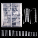 Fake Nails Poly Extension Gel Dual Nail Form Coffin Nails Clear Ballerina Nail Tips Full Cover 120pcs