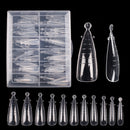 Fake Nails Poly Extension Gel Dual Nail Form Coffin Nails Clear Ballerina Nail Tips Full Cover 120pcs