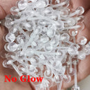 10pc Luminous Glow Tongue Rings Stud Nipple Ring Piercing Barbell Bar Acrylic Cartilage Helix for Women Fashion Body Jewelry 14G