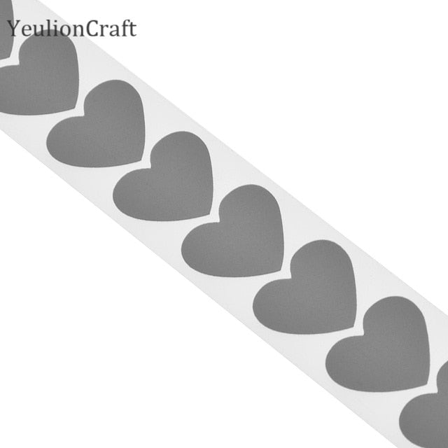 Chzimade 3X100CM Reflective Stickers For Clothing Hot Stamping Foil Heat Transfer Vinyl Film Reflective Tape DIY Iron On Fabric