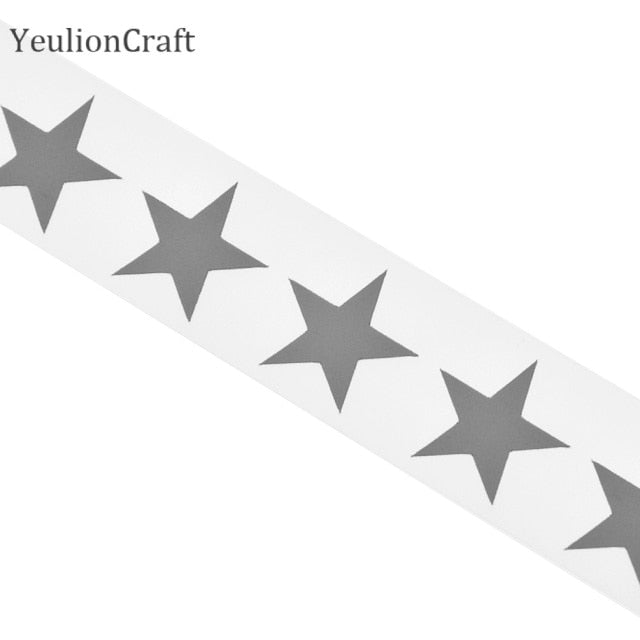 Chzimade 3X100CM Reflective Stickers For Clothing Hot Stamping Foil Heat Transfer Vinyl Film Reflective Tape DIY Iron On Fabric