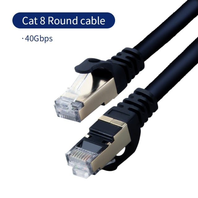 Cat8 Ethernet Cable 40Gbps High Speed SSTP UTP Network Cable Ethernet Cat7 Lan Cable For Router Pc Ps4 Tv Laptop RJ45 Cord