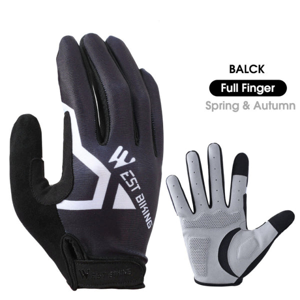 WEST BIKING Sports Cycling Gloves Touch Screen Men Women MTB Bike Gloves Running Fitness Gym Riding Motorcycle Bicycle Gloves