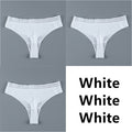 Panties For Women Seamless Panty Set Solid Invisible Underwear Sexy Low Waist Briefs Women's Underpants Lingerie Dropship 3 Pcs