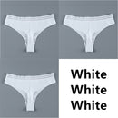 Panties For Women Seamless Panty Set Solid Invisible Underwear Sexy Low Waist Briefs Women's Underpants Lingerie Dropship 3 Pcs