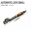 AI-ROAD 14-30/30-60mm Universal Key Pipe Wrench Open End Spanner Set High-carbon Steel Snap N Grip Tool Plumber Multi Hand Tool