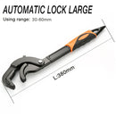 AI-ROAD 14-30/30-60mm Universal Key Pipe Wrench Open End Spanner Set High-carbon Steel Snap N Grip Tool Plumber Multi Hand Tool