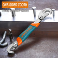 AI-ROAD 14-30/30-60mm Universal Key Pipe Wrench Open End Spanner Set High-carbon Steel Snap N Grip Tool Plumber Multi Hand Tool