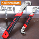 AI-ROAD 14-30/30-60mm Universal Key Pipe Wrench Open End Spanner Set High-carbon Steel Snap N Grip Tool Plumber Multi Hand Tool