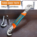 AI-ROAD 14-30/30-60mm Universal Key Pipe Wrench Open End Spanner Set High-carbon Steel Snap N Grip Tool Plumber Multi Hand Tool