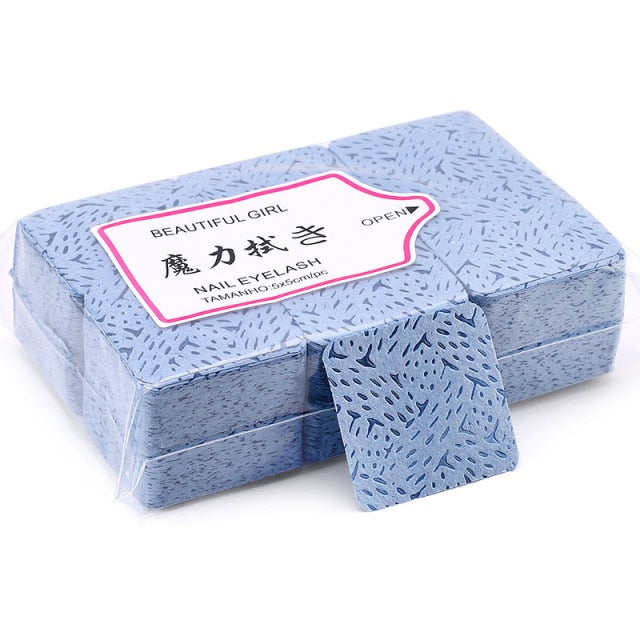 Lint-Free Nail Polish Remover Cotton Wipes UV Gel Tips Remover Cleaner Paper Pad Nails Polish Art Cleaning Manicure Tools