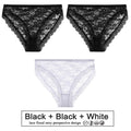 3PCS/Set Perspective Panties Sexy Women Underwear Floral Lace Panties Female Lingerie Briefs for Woman Intimate Pantys Plus Size