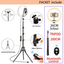 LED Photography Fill Lighting with Tripod Stand Camera Photo Studio Circle Led Selfie Ring Light Phone Lamp Video  Youtube