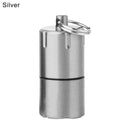 Mini Lighter Keychain Without Gasoline Kerosene Oil For Outdoor Portable Capsule Cigarette Lighters Metal Pendant Key Ring Tools