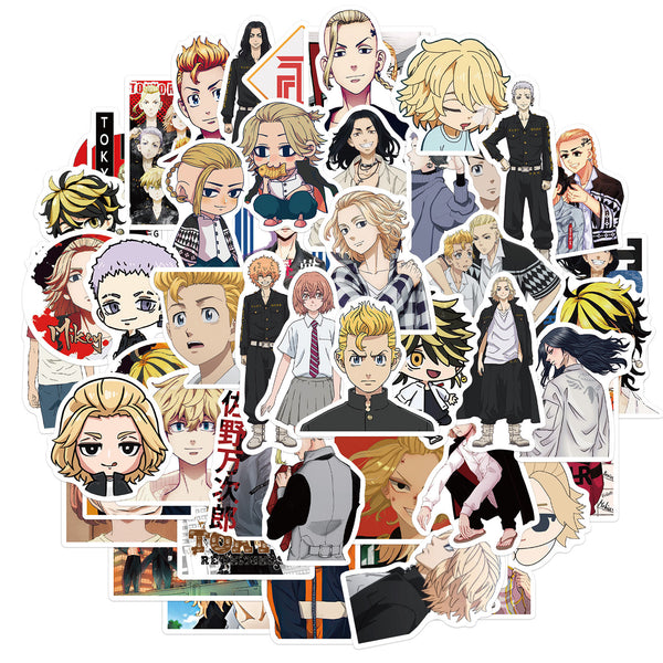 10/30/50PCS Niman Tokyo Avengers Cartoon Anime Graffiti Laptop Luggage Hand Account Decoration Stickers Toys Wholesale