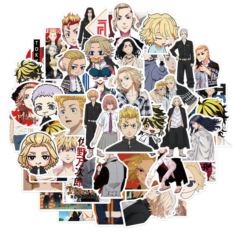 10/30/50PCS Niman Tokyo Avengers Cartoon Anime Graffiti Laptop Luggage Hand Account Decoration Stickers Toys Wholesale
