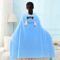 Wearable Cartoon Fur Blanket with Hooded Totoro Cute Bed Blanket Coral Velvet Warm Throw Blanket In Winter Japanese