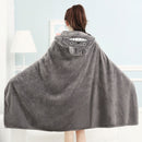 Wearable Cartoon Fur Blanket with Hooded Totoro Cute Bed Blanket Coral Velvet Warm Throw Blanket In Winter Japanese